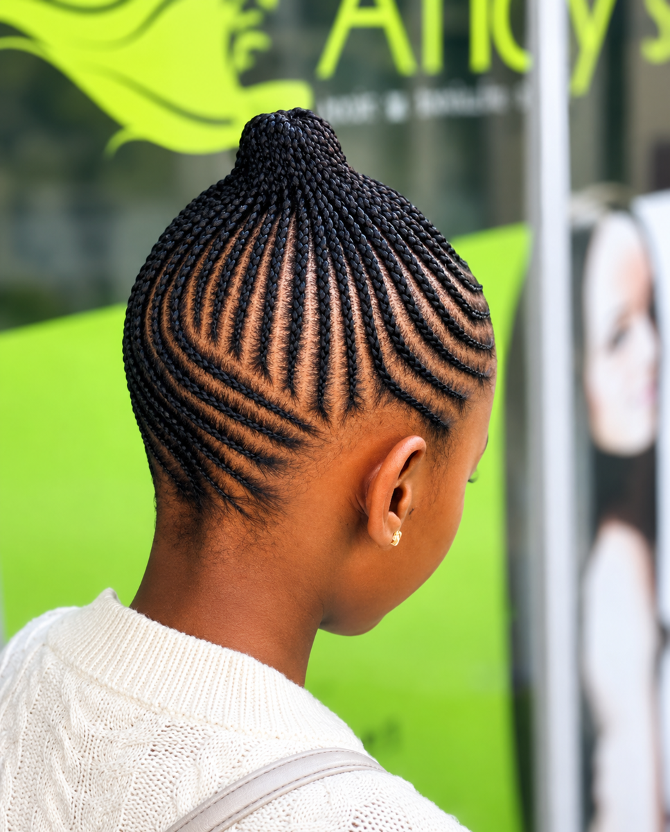 Freehand cornrows